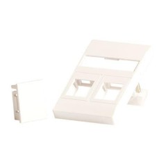 Lanview Wall Plate for 2 x Keystone - Durable & Easy Installation - LVN126097